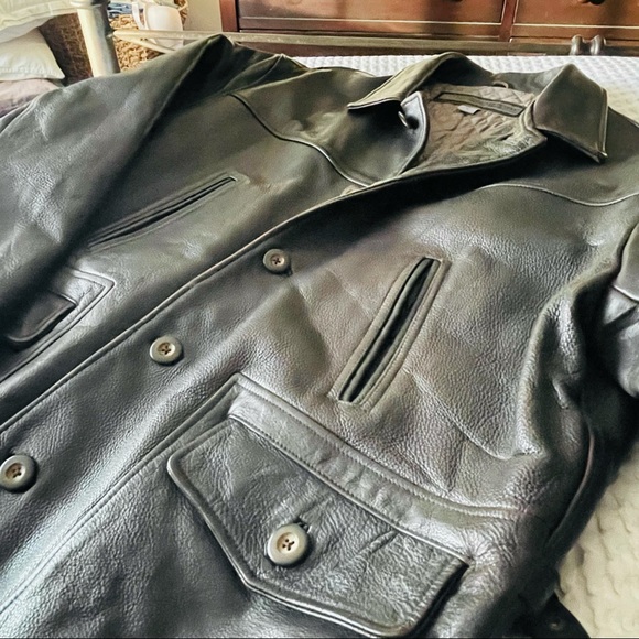 Le Collezioni Structre leather jacket sz. M - Picture 3 of 8